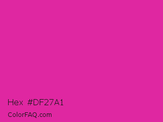 Hex #df27a1 Color Image