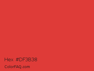 Hex #df3b38 Color Image