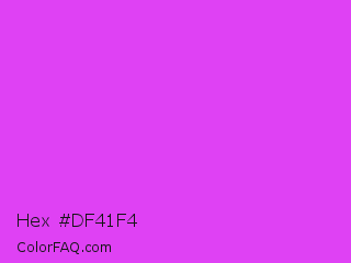 Hex #df41f4 Color Image