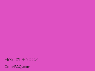 Hex #df50c2 Color Image