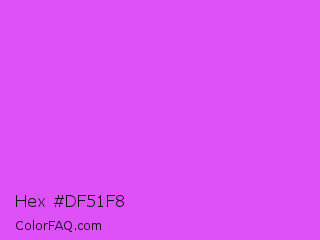 Hex #df51f8 Color Image