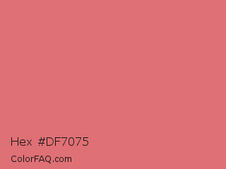 Hex #df7075 Color Image