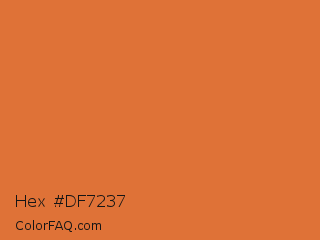 Hex #df7237 Color Image