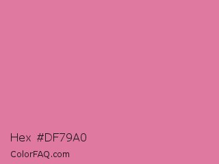 Hex #df79a0 Color Image