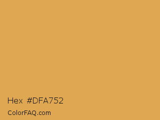 Hex #dfa752 Color Image