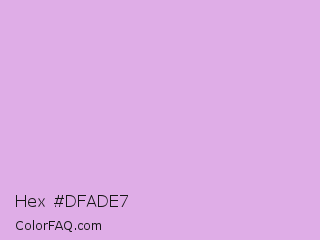 Hex #dfade7 Color Image