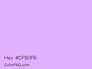 Hex #dfb0fb Color Image