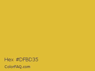 Hex #dfbd35 Color Image