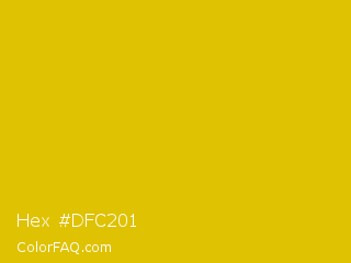 Hex #dfc201 Color Image