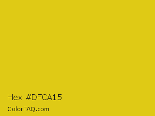 Hex #dfca15 Color Image
