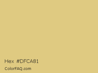 Hex #dfca81 Color Image