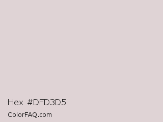 Hex #dfd3d5 Color Image