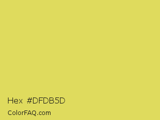 Hex #dfdb5d Color Image