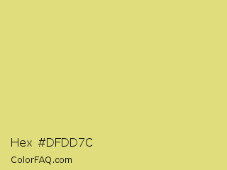 Hex #dfdd7c Color Image