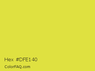 Hex #dfe140 Color Image