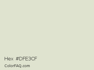 Hex #dfe3cf Color Image