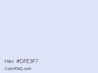 Hex #dfe3f7 Color Image