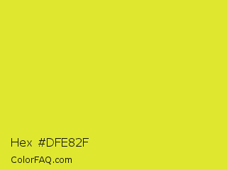 Hex #dfe82f Color Image