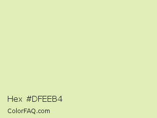 Hex #dfeeb4 Color Image