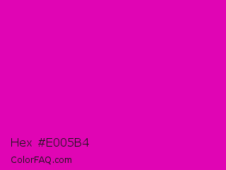 Hex #e005b4 Color Image