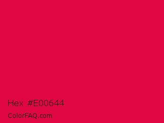 Hex #e00644 Color Image