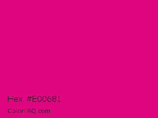 Hex #e00681 Color Image