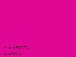 Hex #e00794 Color Image