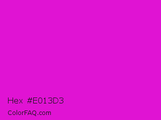 Hex #e013d3 Color Image