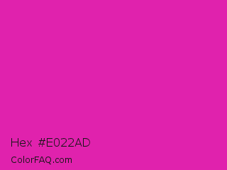 Hex #e022ad Color Image