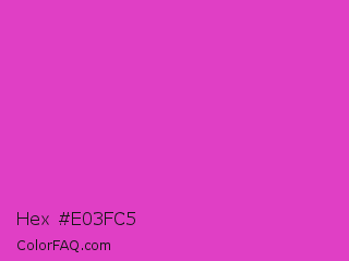 Hex #e03fc5 Color Image