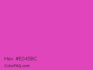Hex #e045bc Color Image