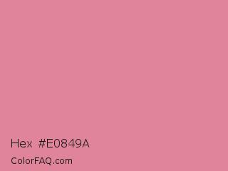 Hex #e0849a Color Image