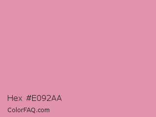 Hex #e092aa Color Image