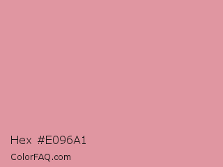 Hex #e096a1 Color Image