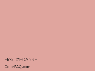 Hex #e0a59e Color Image