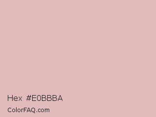 Hex #e0bbba Color Image