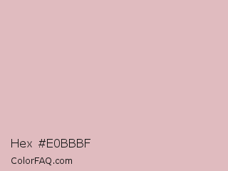 Hex #e0bbbf Color Image