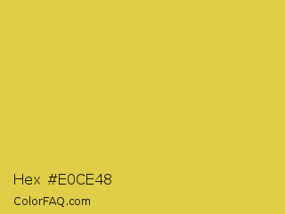 Hex #e0ce48 Color Image