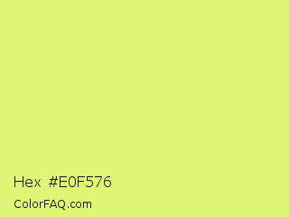 Hex #e0f576 Color Image