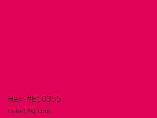 Hex #e10355 Color Image