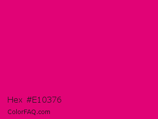 Hex #e10376 Color Image