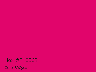 Hex #e1056b Color Image