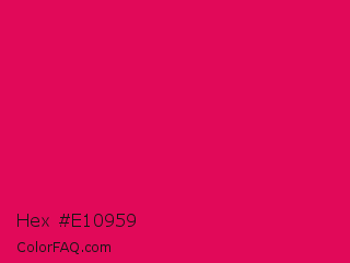 Hex #e10959 Color Image