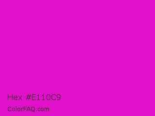 Hex #e110c9 Color Image
