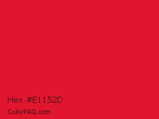 Hex #e1152d Color Image