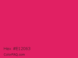 Hex #e12063 Color Image