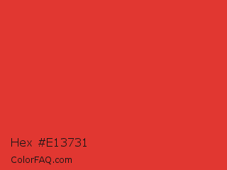 Hex #e13731 Color Image