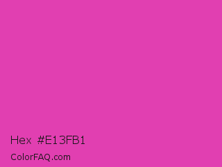 Hex #e13fb1 Color Image