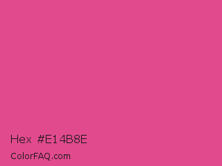 Hex #e14b8e Color Image