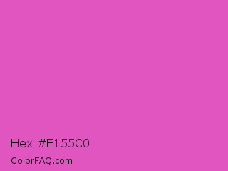 Hex #e155c0 Color Image